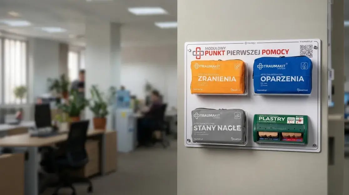 Punkt Pierwszej Pomocy w biurowcu
