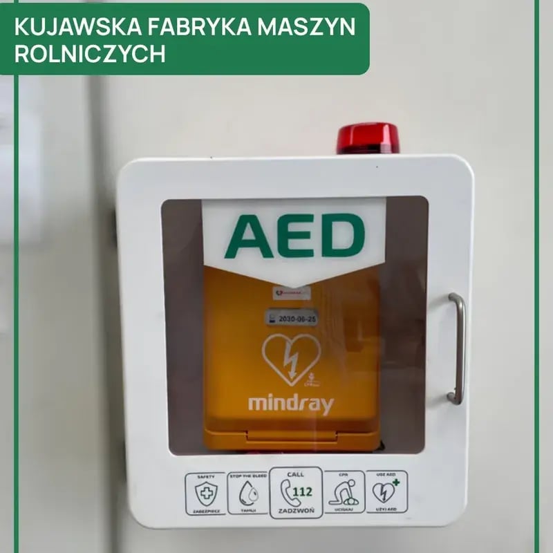 Defibrylator AED – Kujawska Fabryka Maszyn Rolniczych, 