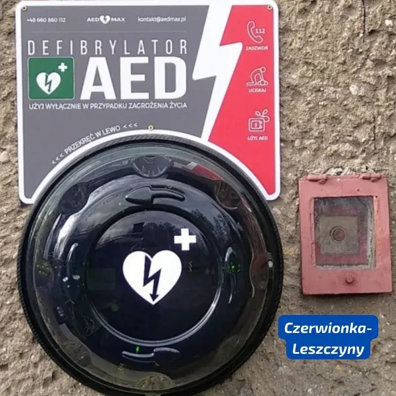 Defibrylator AED – Ogólnodostępne AED w kilku miejscowościach, Czerwionka-Leszczyny, Lublin, Jaźwiny, Grodziczno, Ognica