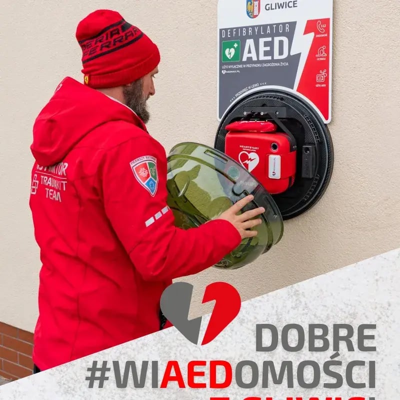 Defibrylator AED – Zespół Szkolno-Przedszkolny nr 17, Gliwice