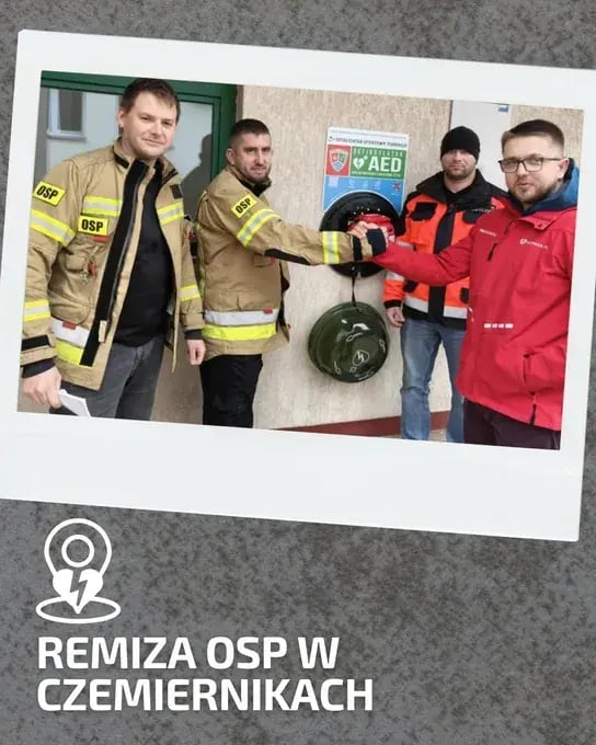 Defibrylator AED – Remiza OSP Czemierniki, Czemierniki